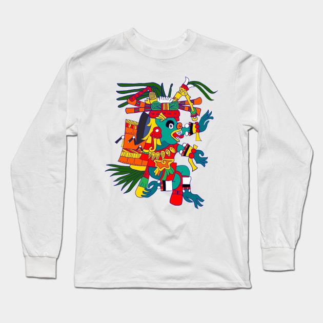 Aztec Xolotl Long Sleeve T-Shirt by idrockthat